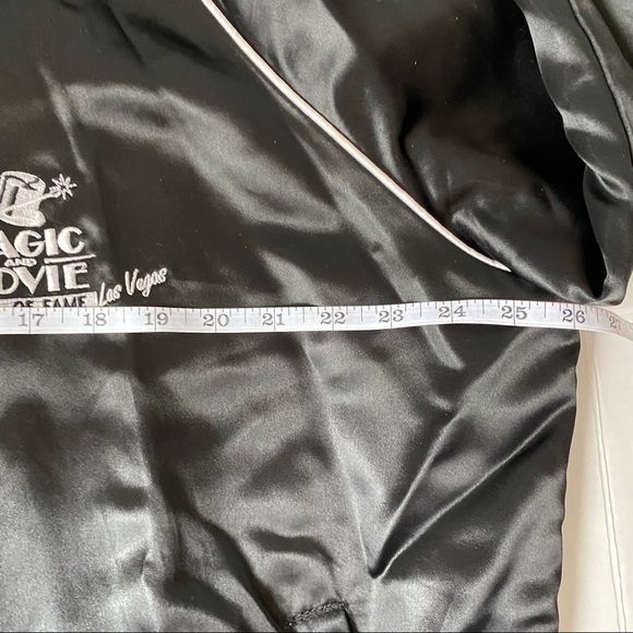 Vintage Magic & Movie Hall of Fame black satin bomber jacket - size XXL - Picture 14 of 15